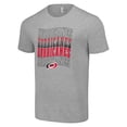 thumbnail image 2 of Men's Starter Heather Gray Carolina Hurricanes Four Team Name Logo T-Shirt, 2 of 3