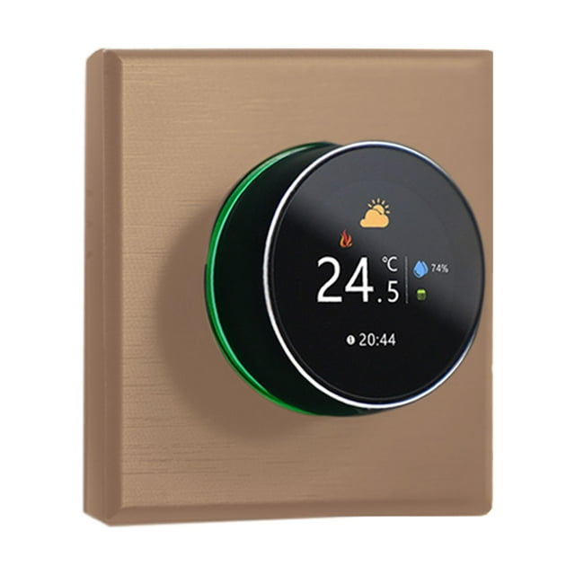 Amdohai WiFi Smart Thermostat Color Screen Rotary Heating Thermostat with Backlight/Temperature/Sensor/Time Temperature Calibration Adjustment