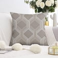 thumbnail image 3 of 2-Piece Modern Cushion Covers, 18x18 Inches, Perfect for Adding Class to Any Space – Gray White, 3 of 7