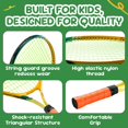 thumbnail image 2 of Juego de raquetas de tenis AboveGenius Kids de 21 pulgadas para niños de 4 a 6 años con bolsa, 2 of 9