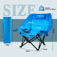 thumbnail image 4 of BOSSIN Oversized Camping Chair ,Portable Chair,with Side Cup Holder,Side Pocket, 4 of 7