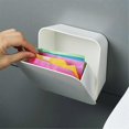 thumbnail image 5 of Traceless Wall-hung Sealed Dust-proof Bathroom Storage Box Cotton Swab Garbage Bag Paper Towel Stor, 5 of 5