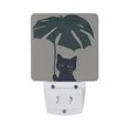 thumbnail image 5 of Yayeee LED Plug in Night Light for The Home with Auto Dusk to Dawn Light Sensors, 2 Pack, Black Cat Plants, 5 of 6