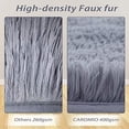 thumbnail image 4 of ZACOO Shag Rug Gray 5' x 8' Modern Indoor Plush Shaggy Area Rugs, Non-Slip Carpet Soft and Comfy Carpet Rugs, 4 of 5