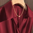 thumbnail image 6 of Womens Summer Tank Tops Lapel Sleeveless Criss Cross V Neck Side Lace Up Solid Color Casual Stylish Outfits (XL, Wine), 6 of 6