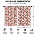 thumbnail image 2 of Blackout Kids Curtains,Blue Strawberry Plants Fruit Childrens Insulated Curtains Set Of 2,Bedroom Essentials,Toddler Room Decor 42x63in(106x160cm), 2 of 4