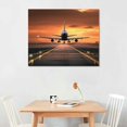 thumbnail image 2 of JEUXUS Posters Sunset Airplane on The Wall Art Picture Canvas Art Poster And Wall Art Picture Print Bedroom Decor, 2 of 4