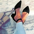 thumbnail image 2 of Women's Open Toe Ankle Strap Low Block Chunky Heels Sandals Party Dress Shoes, 2 of 5