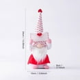 thumbnail image 4 of Bouanq 2PCS Valentines Day Plush Decorations -Mr and Mrs Handmake Scandinavian Tomte for Valentine's Day Table Elf Decor, Stuffed Plushie Decor,Sweet Valentines Day Gifts, 4 of 7