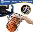thumbnail image 4 of Canasta de baloncesto interior HYES Mini con marcador y 3 pelotas, color azul, 4 of 9