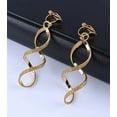 thumbnail image 2 of Hip and Cool Clip Twisted Gold Earrings, 2 Pieces, 2 of 4