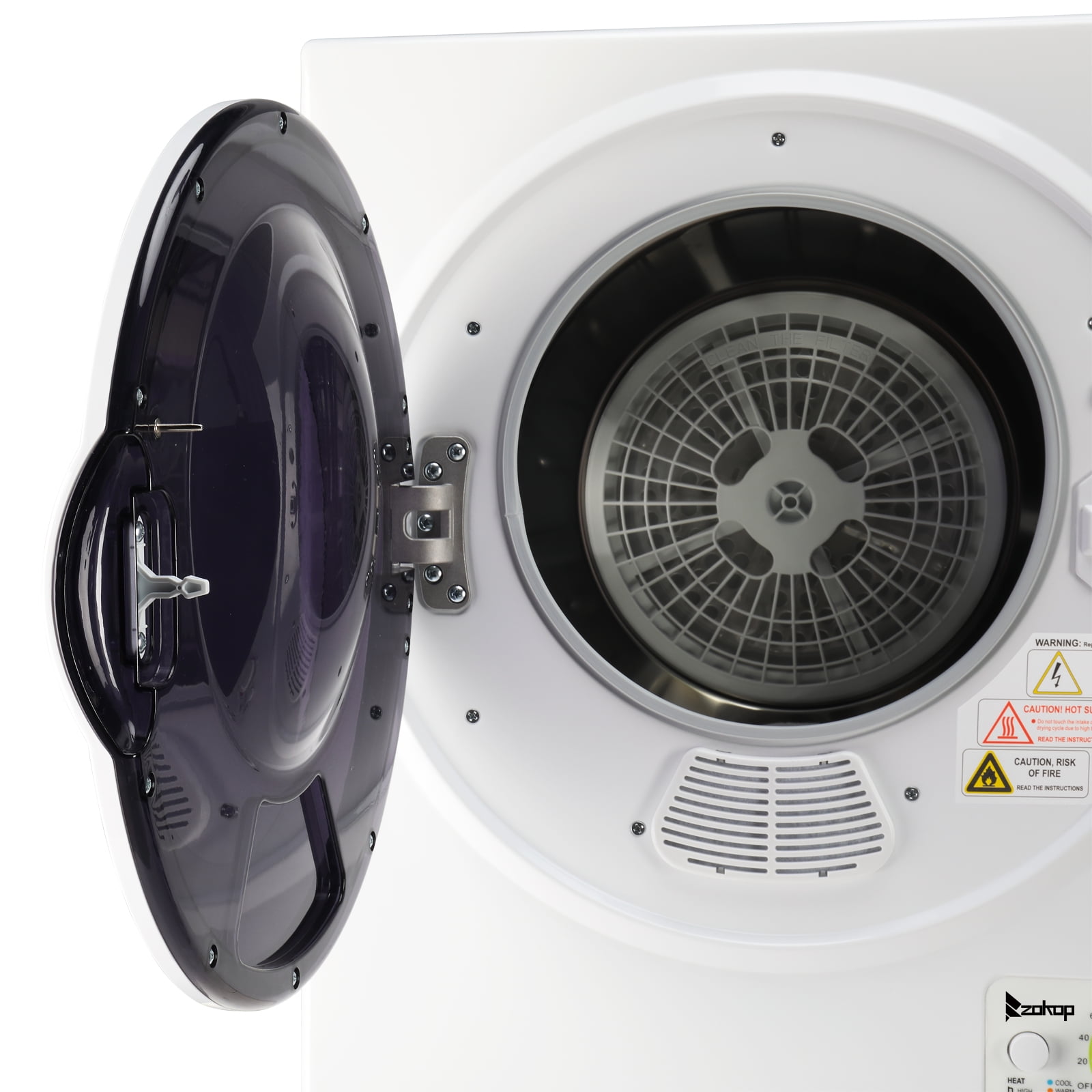 Compact Portable Household clothes Dryer 1.6cuft with Stainless Steel Drum