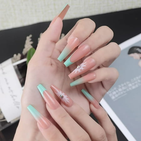 24 Pcs Press on Nails Long Fake Nails Luxury Crystal Acrylic Stick on Nails Tips Artificial Finger Manicure with Adhesive Tape for Women and Girls… (Pink Flower) | Walmart Canada 24 Pcs Press on Nails Long Fake Nails Luxury Crystal Acrylic Stick on Nails Tips Artificial Finger Manicure with Adhesive Tape for Women and Girls… (Pink Flower) | Walmart Canada