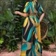 thumbnail image 4 of Conjunto de 2 Piezas para Mujer, Top Corto de Corta y Pantalones Anchos de Verano, Conjunto de Estar por Casa A Juego. Amarillo S, 4 of 9