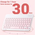 thumbnail image 3 of CNKOO Mini Wireless Bluetooth Mouse 10inch BT Spanish Keyboard For iPad 8 10th 9th generation Phone Tablet Portable For Huawei Android, 3 of 5