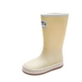 thumbnail image 5 of Viluyesy Womens Mid Rain Boots, Waterproof Anti-Slip Wide Calf Garden Outdoor Rubber Shoes Beige US6, 5 of 5