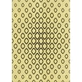 thumbnail image 1 of Ahgly Company Tapis d'Intérieur Lavables en Machine Rectangle Transitionnel Jaune Soleil, 8' x 12', 1 of 7
