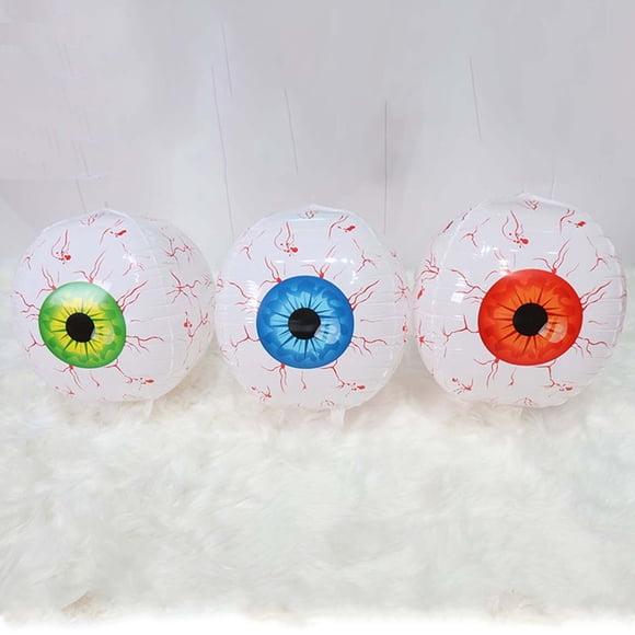 MXTPOV 3pc Water Resis Inflatable Decorations Halloween Eyeballs Inflatable Decorations For Halloween Party Decorating Indoor And Outdoor Garden Home Decor