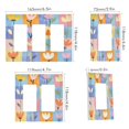 thumbnail image 2 of Yayeee Rocker Switch Wall Plate 1-Gang 4.6"x2.9" Home Decorative Outlet Cover, Blue Flowers, 2 of 6