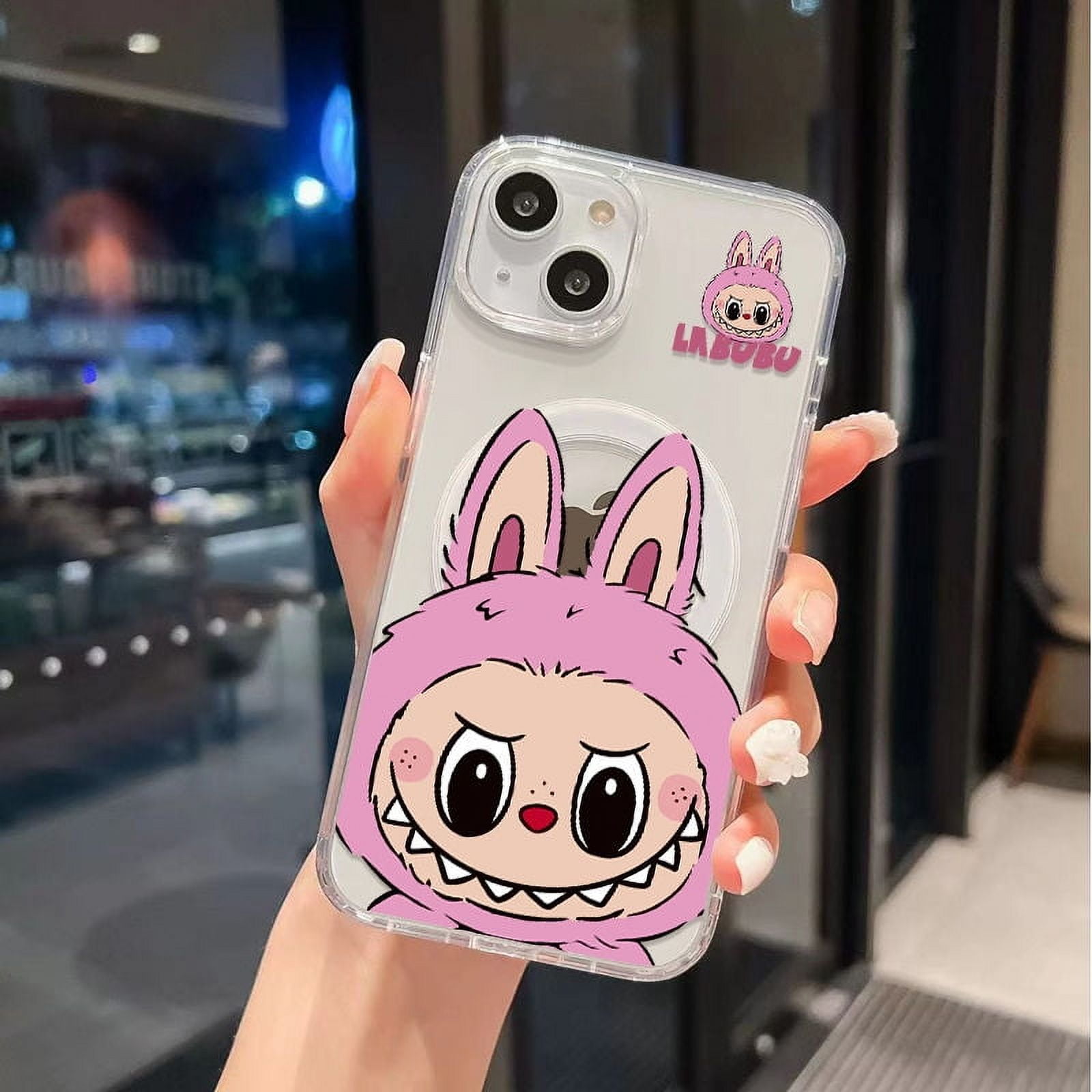 Cartoon Lovely Labubu Kawaii Magsafe Magnetic Phone Case For iPhone 16 15 14 13 12 11 Pro Max Shockproof Transparent Back Cover - Walmart.ca Cartoon Lovely Labubu Kawaii Magsafe Magnetic Phone Case For iPhone 16 15 14 13 12 11 Pro Max Shockproof Transparent Back Cover - Walmart.ca