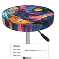 thumbnail image 4 of Disketp Fantasy Cosmic Landscape Funda Redonda para Taburete, Funda de Cojín para Silla de Bar Suave y Elástica-12 inch, 4 of 7