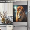 thumbnail image 5 of Fierce Lion Dishwasher Door Cover Reusable Trimmable Kitchen Fridge Front Decal Magnetic Home Refrigerator Magnet Decal Panels 20"Wx26"H Home Decor, 5 of 5