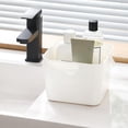 thumbnail image 1 of Clearance!Soft Multi-Purpose Storage Basket with Handles for Bathroom & Toiletry Organization-Squares Open Design Bath Products Basket, 1 of 6