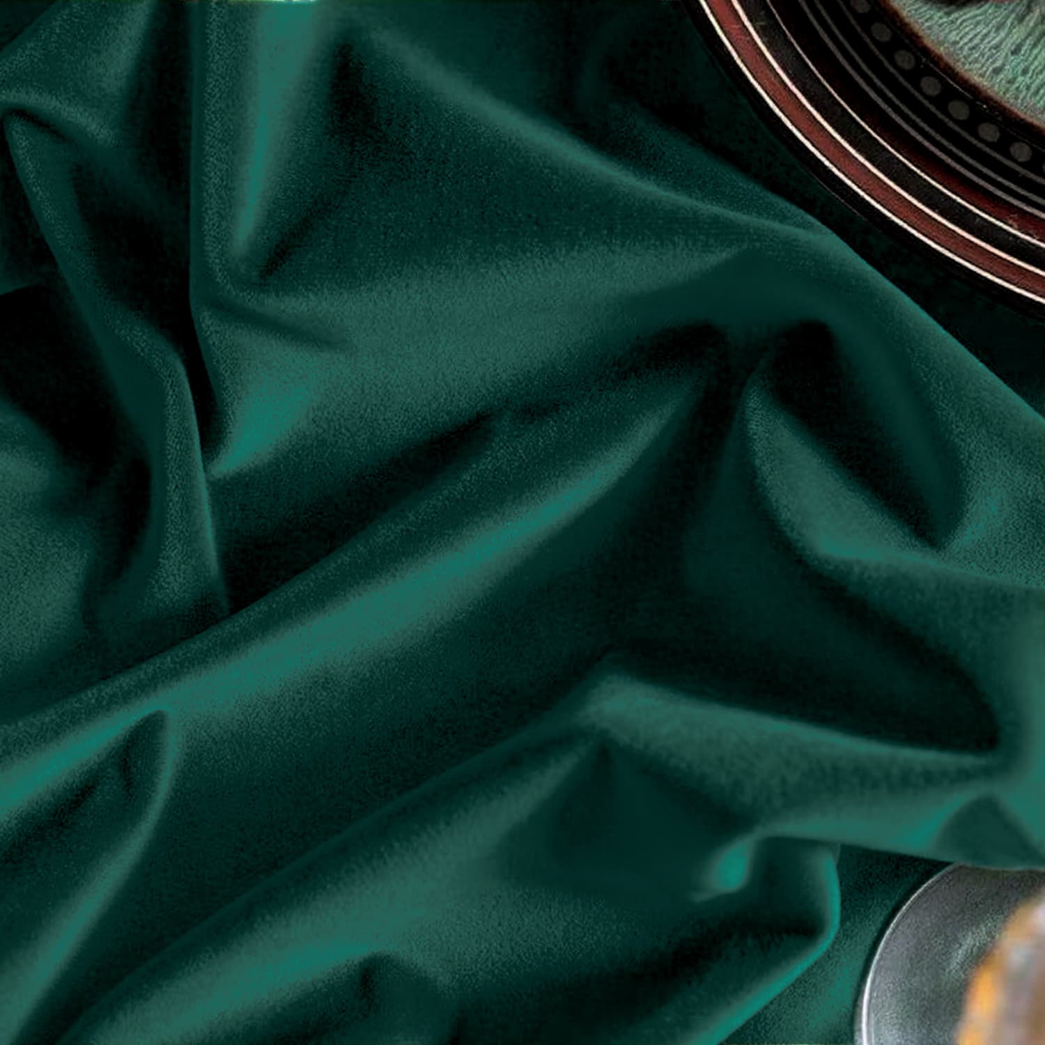Dark Green 52 X 96 Velvet Curtains for Bedroom & Living Room, Thermal Insulated Light Filtering Drapes, Noise Reducing Rod Pocket Window Treatments, 2 Panels