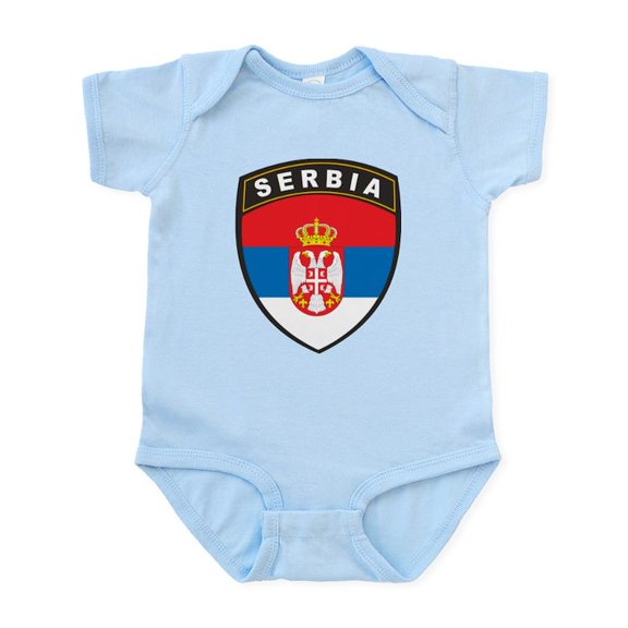 CafePress - Serbia Infant Bodysuit - Baby Light Bodysuit, Size Newborn - 24 Months