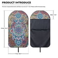 thumbnail image 6 of Garronmavis Car Seat Towel Cover 1 PC Post Workout Sweat Absorbent Easy Installation Water Resistant Stain Resistant Non Slip Universal Fit for Cars SUV Trucks Sedan Van, 6 of 8