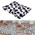 thumbnail image 2 of Tapis de Repos Imprimé Vache en Velours Corail Mignon pour Chat Chien, 2 of 3