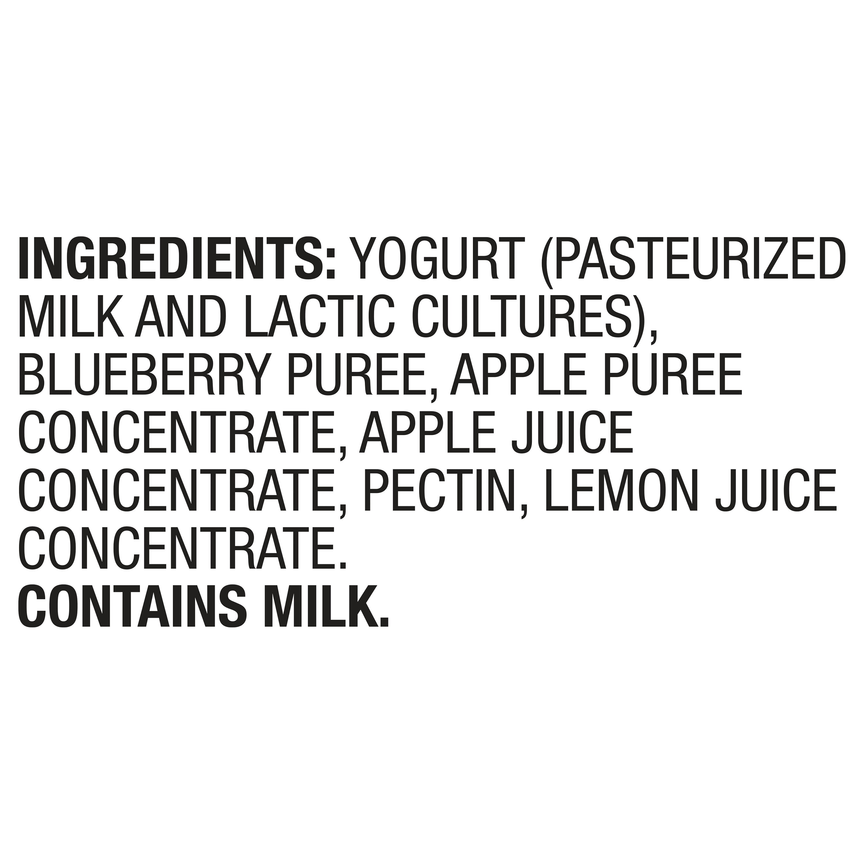 (6 pack) Parent's Choice Blueberry Smoothie Fruit Puree & Yogurt, 4 oz