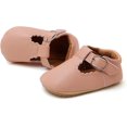 thumbnail image 5 of Baby Girls Mary Jane Flats Shoes with Non-Slip Soft Sole Toddler First Walkers Newborn Princess Dress Shoes 12-18 Months Infant B-pink, 5 of 6