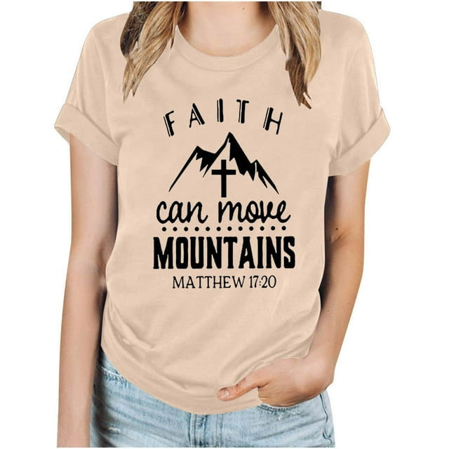 Blouses pour Femmes Hauts Imprimés Manches Courtes Blouse Col Rond T-Shirt Hauts