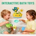 thumbnail image 3 of Mold Free Toddler Bath Toys Set, No Hole Sealed Floating Animals, Suction Bird Water Toy, Rotating Water Cups, Safe Easy Clean Bathtub Play Toys for Kids, 3 of 7