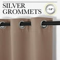 thumbnail image 3 of NICETOWN Long Blackout Curtains for Bedroom Thermal Insulated Noise Reducing Grommet Privacy Drapes, W52 x L95, Set of 2, Cappuccino, 3 of 6
