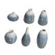 thumbnail image 2 of Juego de 6 jarrones de cerámica decorativos para el hogar, ideal para decorar el césped. azul claro, 2 of 9