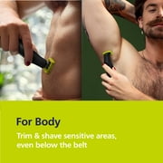 Philips Norelco Oneblade 360 Pro Hybrid Face & Body Electric Trimmer QP6542/70