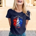 thumbnail image 2 of 250 Anniversary USA Shirt for Women American Graphic T-Shirts Patriotic Casual Short Sleeve Tees Tops, 2 of 5