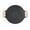 Black, variant on Non Stick Cast Iron Round Korean BBQ Grill Pan for Stove Camping and Oven Heavy Duty Griddle for Steak Vegetables and Pancakes Black