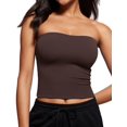 thumbnail image 1 of Top Bandeau CRZ YOGA Butterluxe Doble Capa Sin Tirantes XX-S, 1 of 4