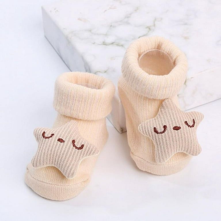 Cheap Cute Newborn Baby Socks Cotton Baby Girl Boy Socks Anti Slip