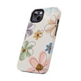 thumbnail image 2 of iPhone Tough Case - Floral Flowers Pink Flat Boho Blooming Botanical Pink  - iPhone 13, 2 of 6