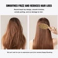 thumbnail image 4 of Golden Christmas Snowflake Pattern Hair Brush,Girls Detangling Hair Brush,Glide Through Tangles with Ease for Wet & Dry Hair,8.8"X2.8", 4 of 7