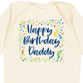thumbnail image 4 of Inktastic Happy Birthday Daddy Boys or Girls Long Sleeve Baby Bodysuit, 4 of 5