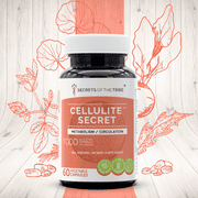 Secrets of the Tribe Cellulite Secret Capsules Dietary Supplement, Natural Herb Blend, Made from Gotu Kola, Alfalfa, Rosemary, Dandelion, Beet Root, Fenugreek 60 Count