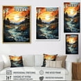 thumbnail image 4 of Designart "Valley Awakening By Wind Turbines" Wind Turbines Floater Framed Wall Art Prints, 4 of 5