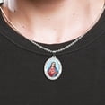 thumbnail image 3 of Picturesongold.Com Sacred Heart Jesus Religious Medal Necklace Pendants Adult-2/3x3/4Sterling Silver, 3 of 7
