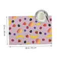 thumbnail image 3 of DouZhe Polyester Placemats Ensemble de 4, Motif de Fruits de Banane Mangue Résistant à la Chaleur Place Mats pour Table à Manger, 12 x 18 Po, 3 of 6