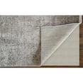 thumbnail image 4 of Feizy Cadiz Modern Abstract, Tan/Ivory/Gray, 1'6" x 1'6" Swatch Sheen Casual Distressed Floor Rug for Living room Bedroom, 4 of 8